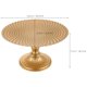 thumbnail image 2 of ADDHAT Elegant Golden Iron Cake Tray Para Postres Y Snacks Con Base Elevada, 2 of 5