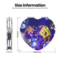 thumbnail image 3 of Pofeuu SpongeBob SquarePants Miroir de Maquillage de Poche Portable Couverture en PU Miroir de Voyage Compact avec Verre Double Face Normal et Grossissant - Forme Ronde - Forme Cœur, 3 of 9