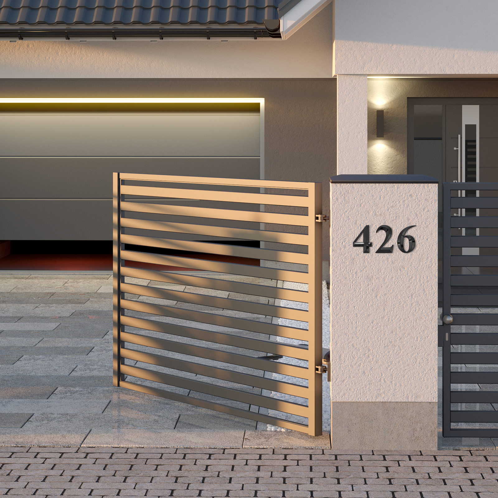 Uxcell 20 Pack House Numbers for Outside, 4 Inch 0-9 Self Adhesive Mailbox 3D Door Number Stickers for Apartment Office Hotel Room Signs, Black