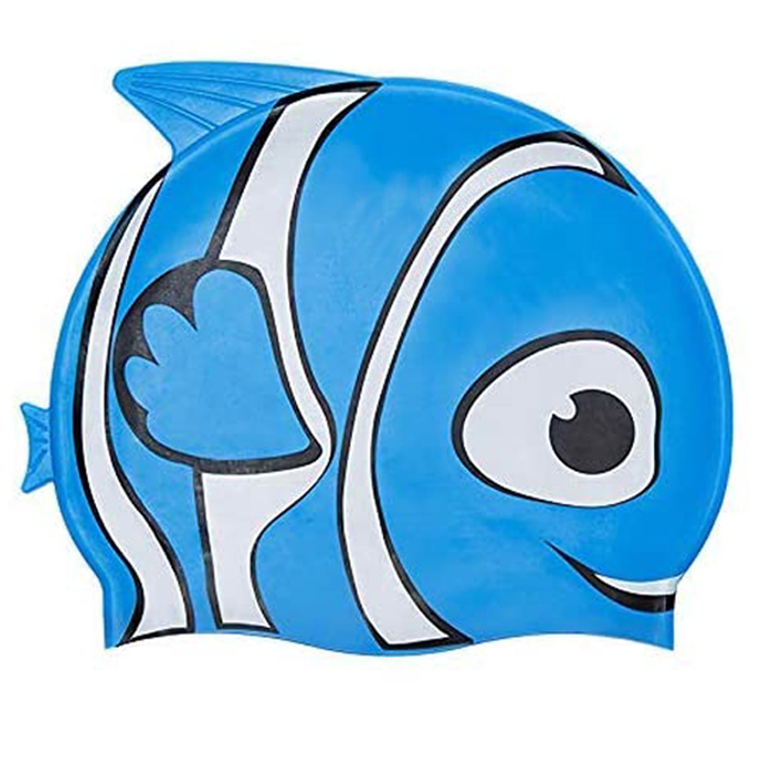 Unisex Silicone Swimming Bathing Cap for Kids, Waterproof Hat with Fun