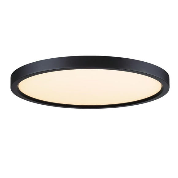 Westinghouse 15-inch Black 30 Watt LED Flush Mount Ceiling Fixture with Color Temperature Selection