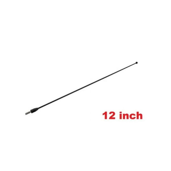 12" inch Black Stainless Antenna Mast Power Rod Radio AM/FM for VOLKSWAGEN ROUTAN 2009-2014 New