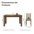 thumbnail image 3 of Juego de Comedor Madesa Bea Mesa de Madera con 4 Sillas, 3 of 10