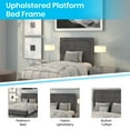 thumbnail image 4 of Flash Furniture Roxbury Twin Size Tufted Upholstered Platform Bed in Dark Gray Fabric, 4 of 7