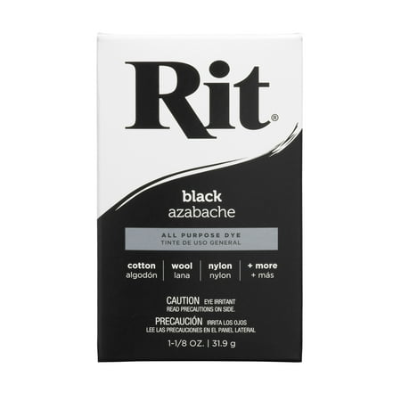 Rit Dye Powder Black, 1.1 Oz (Best Black Fabric Dye For Denim)