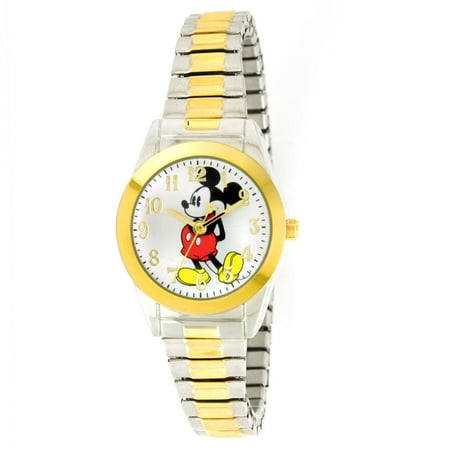 Mickey Mouse Wrist Watch - Disney Women's MCK579 Mickey Mouse Two-Tone Expansion Band Watch