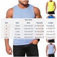 Bosfbaoi Men's Grid Texture Sleeveless Tank Top, Polyester Quick-Dry ...