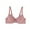Pink-a, variant on Athletic Bras for Women Solid Underwear Small Breasts Push Up Detachable Double Shoulder Straps Underwire Bra V-Neck T-Shirt Bra Feature Hook and Eye Closure Push-up Bra Style Y-57 , Black M