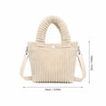 thumbnail image 2 of Women's Large Pleated Tote Bag, Soft Polyester Crossbody Shoulder Handbag with Adjustable Strap, Lightweight Ruched Bucket Purse for Work Travel Daily Commute Shopping, 2 of 5
