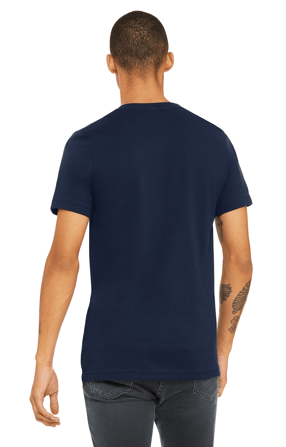 T-shirt for Man Front and Back with Fishing Blue Theme. Mock-up for  Double-sided Printing, Layered and Editable Stock Vector - Illustration of  design, rear: 235488849