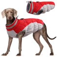 thumbnail image 1 of Abrigo para perro FUAMEY, chaqueta de invierno impermeable a prueba de viento, color rojo L, 1 of 7