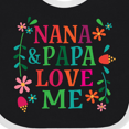 thumbnail image 4 of Inktastic Nana and Papa Love Me Girls Baby Bib, 4 of 4