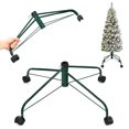 thumbnail image 1 of Topbuy Pliage Roulement Arbre de Noël Support en Métal Base W / Roues Universelles Verrouillables pour Arbre sous 9ft, 1 of 10