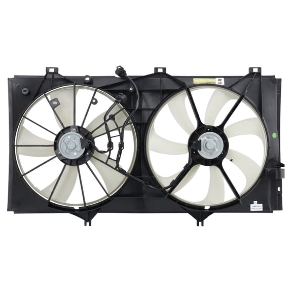 TRQ Radiator Dual Cooling Fan Assembly Fits 2011-2016 Toyota Camry 2009-2015 Venza TO3117101