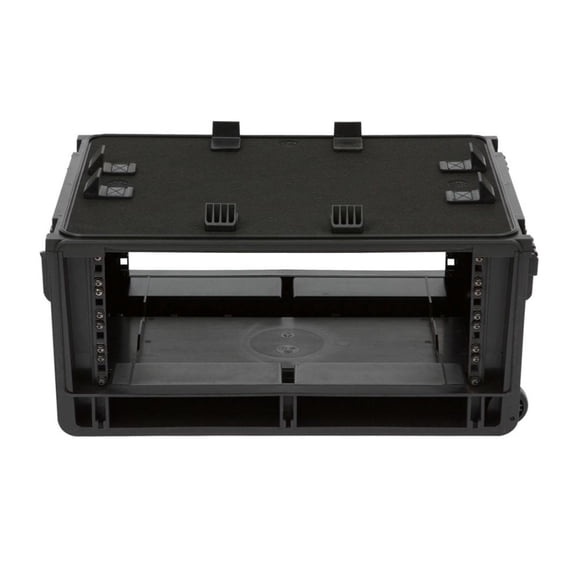 Open Box SKB Studio Flyer Rack Case 4U - Durable Injected Molded Mobile Studio Solution, Black