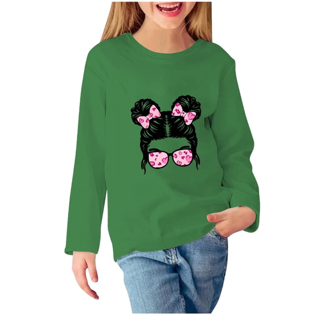 Funicet Chandail à Capuchon pour Bébé Fille, Robe de Fille Fleurie, Chandail à Col Rond Imprimé pour Filles Chandail à Capuchon pour Enfants Haut Brodé Fleur