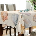 thumbnail image 5 of Yayeee Tablecloths 54" x 54" Rectangle Wrinkle Resistant Party Table Cover, Beige Seashell, 5 of 8