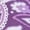 Radiant Purple Paisley, variant on Plus Size 7-Day Three-Quarter Sleeve Grommet Notch Tunic