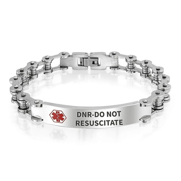 Smarter Lifestyle Elegant Surgical Grade Steel Medical Alert Id Bracelet For Men And Women Women S Penicillin Allergy Walmart Com Walmart Com