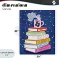 thumbnail image 4 of Stupell Industries Contemporary Book Stack & Cozy Mug Canvas Art, 30 x 40, by Vanessa Stoilova, 4 of 8