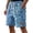 A-Sky Blue1214, variant on XIAONU Men's Waffle Knit Lounge Shorts Drawstring High Waist Knee-Length Shorts Soft Casual Daily Wear Shorts