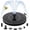 1.5w Solar Water Fountain, variant on Solar Fountain, Floating Solar Water Pump with 6 Nozzles & 4 Fixed Pipes, Solar Fountain for Bird Bath, Garden, Pond, Pool