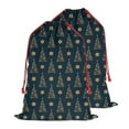 thumbnail image 2 of Christmas Bags Drawstring,Dark Blue Christmas Tree Pattern Large Xmas Christmas Gift Bags,Reusable for Xmas and New Year Party Favors and Supplies,27.6" X 19.7", 2 of 6