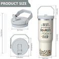 thumbnail image 5 of 1pc Dog mother 30oz Tumbler with Straw & Handle - Insulated Stainless Steel Cup | Holiday Gift for Man Women (Christmas, Valentine's, Birthday), 5 of 7