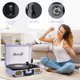 thumbnail image 5 of Tocadiscos de vinilo Retrolife con Bluetooth de 3 velocidades, color morado, 5 of 7