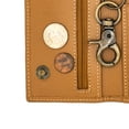 thumbnail image 7 of Long Trifold RFID Blocking, Credit Card Money Organizer, Top Bill Slot, Leather Biker Trifold Chain Wallet Long Checkbook for Men, 7 of 7