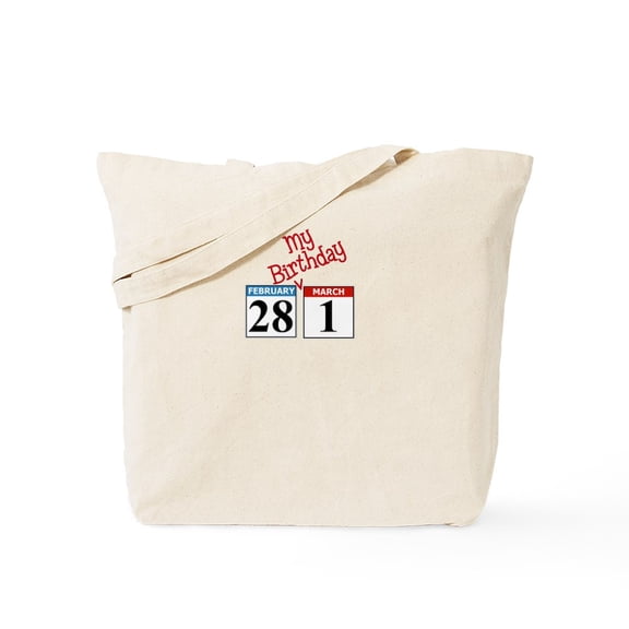 CafePress - Mybirthday Tote Bag - Unisex Canvas Tote Bag, Beige, 1-Piece