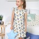 thumbnail image 4 of Balery Farm Roosters Camisón de princesa para niñas, pijama de algodón con mangas abullonadas, suave y bonito.-X-Large, 4 of 6