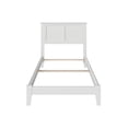 thumbnail image 3 of Madison Twin Solid Wood Foundation Bed in White, 3 of 5