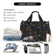thumbnail image 5 of Fotbe I love you Mom Bolsa de Viaje con Estampado, Bolsa de Fin de Semana para Mujer con Compartimento para Zapatos, Bolsa de Gimnasio con Bolsillo Húmedo, 5 of 7