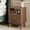 Dark Walnut, variant on TOMNK Fluted Nightstand with Charging Station, 18" Modern Side Table, 2 Drawers End Table with Storage, Bedside Table for Bedroom, Living Room, Curved Profile Design, Dark Walnut
