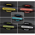 thumbnail image 4 of 8PCS 3D Carbon Fiber Texture Car Door Handle Reflective Stickers,Auto Door Handle Anti-Scratch Protective Film Car Outdoor Safety Reflective Strips (Red), 4 of 4