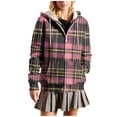 thumbnail image 2 of Women's Puffer Jacket Quilted Long Sleeve Floral Solid Winter Coat with Pockets, 2 of 6