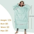 thumbnail image 4 of Catalonia Full Body Oversized Blanket Hoodie Sweatshirt, Extra Long Wearable Fleece Pullover, Gift for Adult Men Women Wife Girlfriend, 4 of 7
