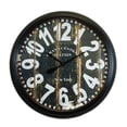 thumbnail image 1 of Black New York Metal Wall Clock, 1 of 1