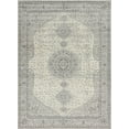 thumbnail image 1 of Unique Loom Bromley Collection Vintage Traditional Area Rug, 9 x 12 Feet, Light Gray/Ivory, 1 of 1