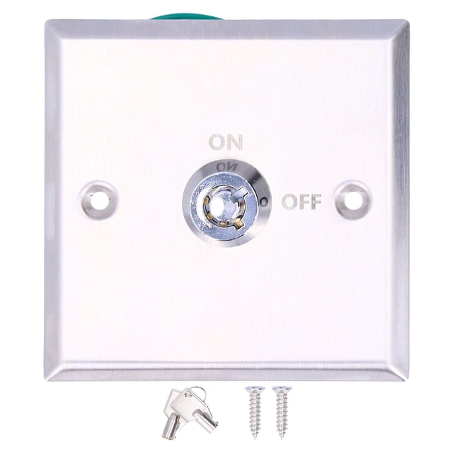 Cerradura de llave para puerta de garaje NikouMX Interruptor de llave de panel DC 12V