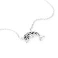 thumbnail image 2 of Gargantilla Collar Delfín Ametrinaa Zirconia AAA Plata Fina .925 unitalla, 2 of 4