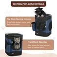 thumbnail image 2 of Pawse Pet Carrier Foldable Backpack for Small Cats Dogs And Puppies Upto 18 LBS, Airline-Approved Two-Sided Entry Padded Back Support Travel Carrier for Hiking, Walking, Cycling & Outdoor, 2 of 7