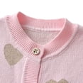 thumbnail image 5 of Toddler Girls Cardigan Long Sleeve Kids Button Sweater Knit Tops for Little Girls 1-7 Years, 5 of 10