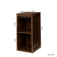 thumbnail image 6 of GAKMCIL Stackable Modular Wine Cabinets, Wine Bar Cabinet with cup holder & Shelves for Dining, Living, or Home Office, Durable Wooden Structure (Walnut Brown) (17.80 L * 15.95"W * 35.43"H), 6 of 13