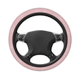thumbnail image 5 of Cauagu Pink Stripes Print Car Steering Wheel Cover - Universal Car Accessory for Diverse Cars for Steering Wheel with a Diameter of 14.5"-15", 5 of 7