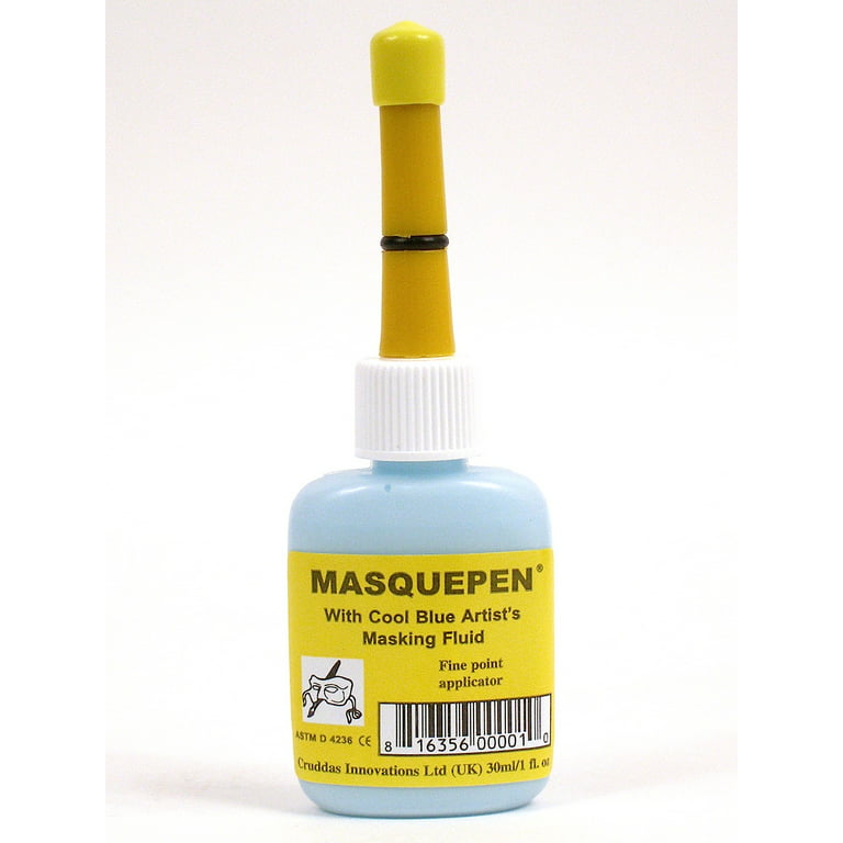 Fineline Applicators Masquepen Masking Fluid With 0.5 Mm Supernib 37.5 Ml  (1.25 Oz) [Pack Of 2] (2PK-1113) 