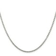 thumbnail image 3 of Auriga Fine Jewelry 925 Sterling Silver 2.25 mm Flat Rope Chain Necklace for Women 18", 3 of 5