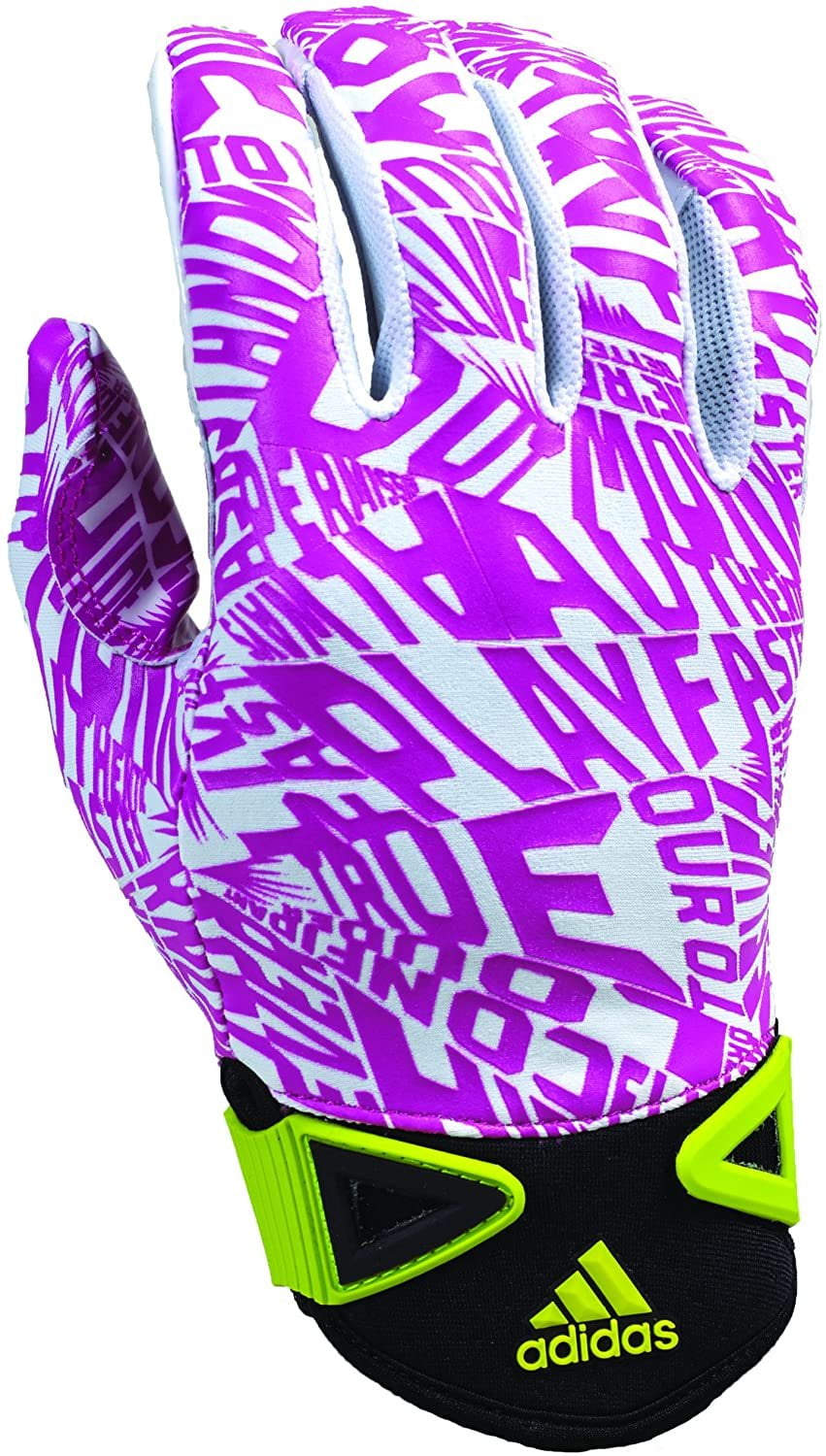 pink adidas gloves football