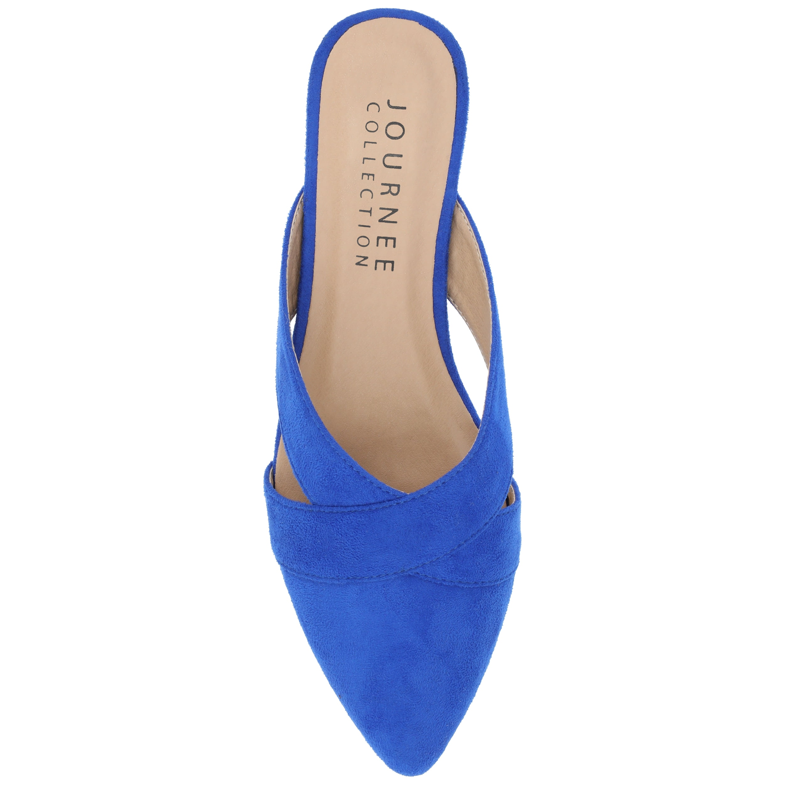 Journee Womens Giada Slip On Almond Toe Mules Flats
